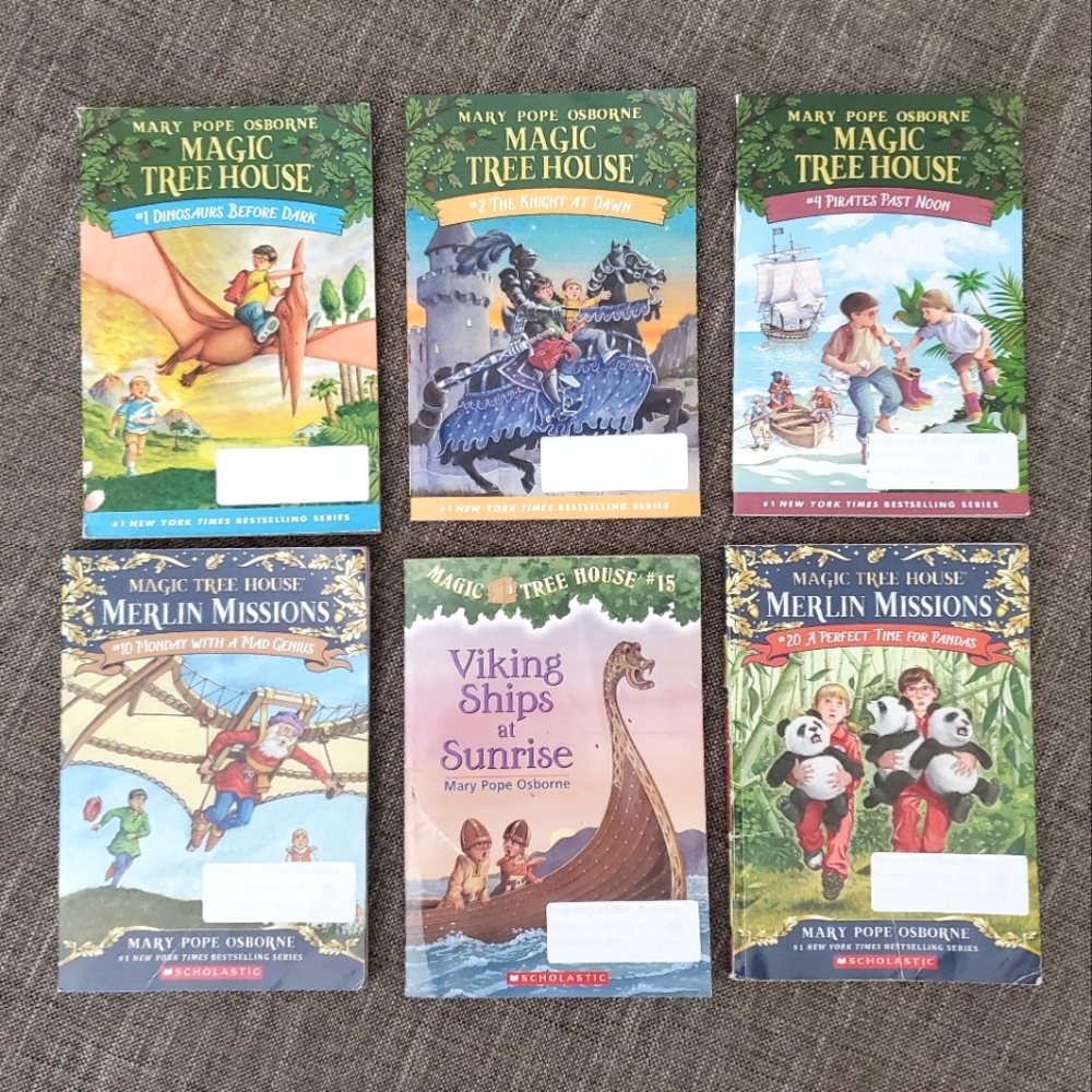 Set of 6 Magic Treehouse Paperback Children's Books
